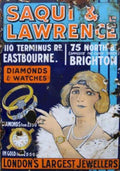Saqui Lawrence Jewelry Vintage Retro Advert Ads A4 Photo Print