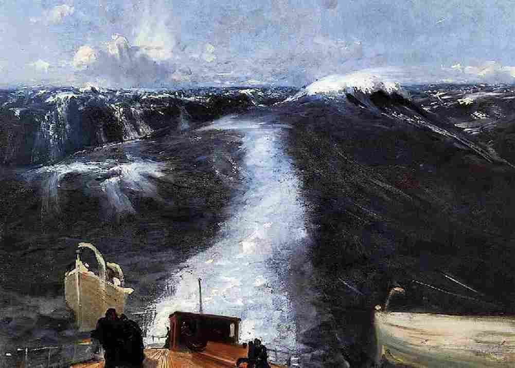 Sar Atlantic Storm Art A4 Photo Print
