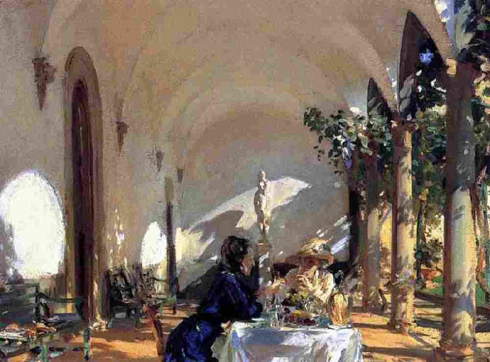 Sar Breakfast in Loggia Art A4 Photo Print