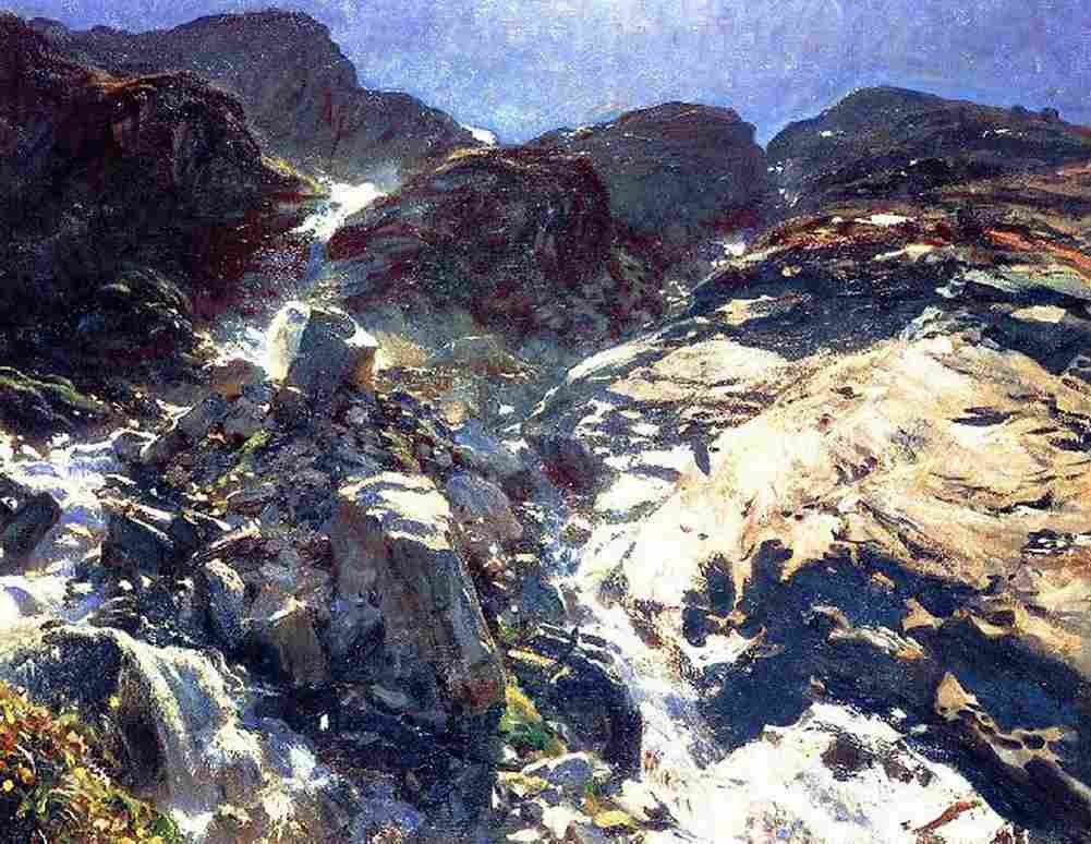 Sar Glacier Streams Art A4 Photo Print