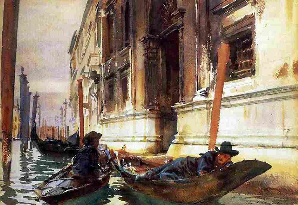 Sar Gondolier s Siesta Art A4 Photo Print