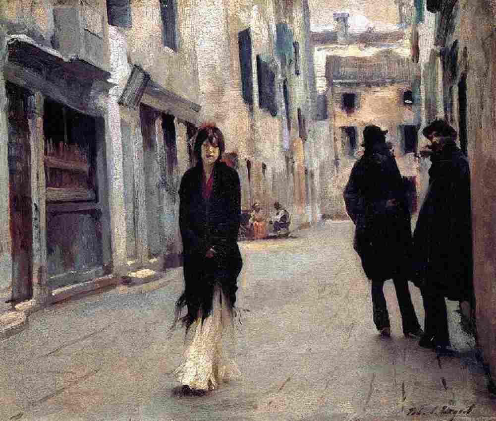 Sar Street in Venice with Walker Art A4 Photo Print