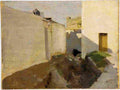 Sar White Walls in Sunlight Morocco Art A4 Photo Print
