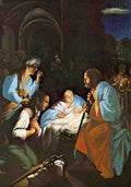 Saraceni Carlo The Birth Of Christ A4 Photo Print