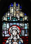 Sarah Purser loughrea st brendan s cathedral baptistry window st ita catherine o brien 2026 1 A4 Photo Print