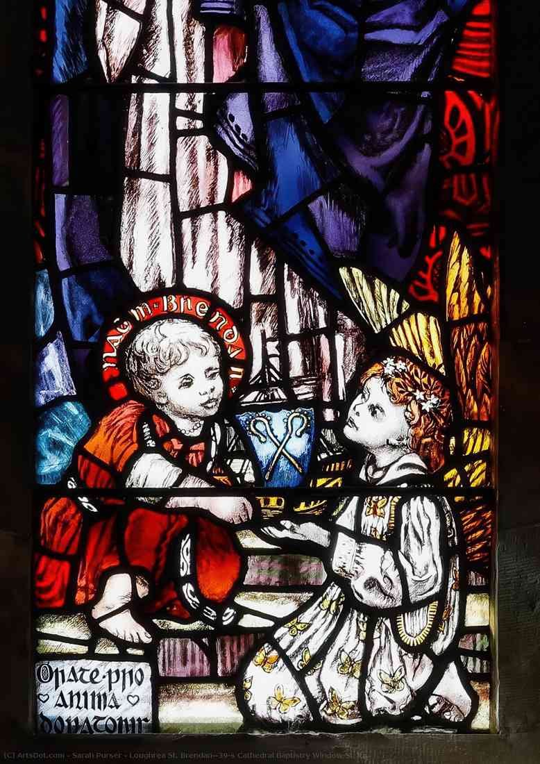 Sarah Purser loughrea st brendan s cathedral baptistry window st ita catherine o brien 2026 2 A4 Photo Print