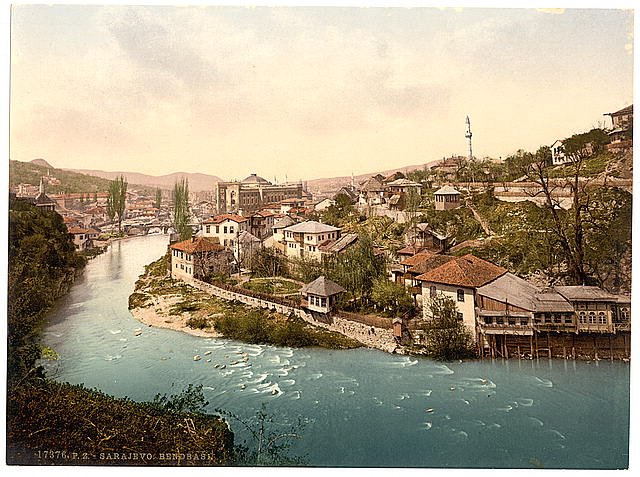 Sarajcvo Bendbasi Bosnia Vintage A4 Photo Print