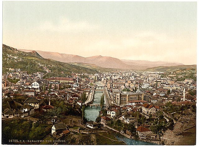 Sarajcvo Bosnia Vintage A4 Photo Print