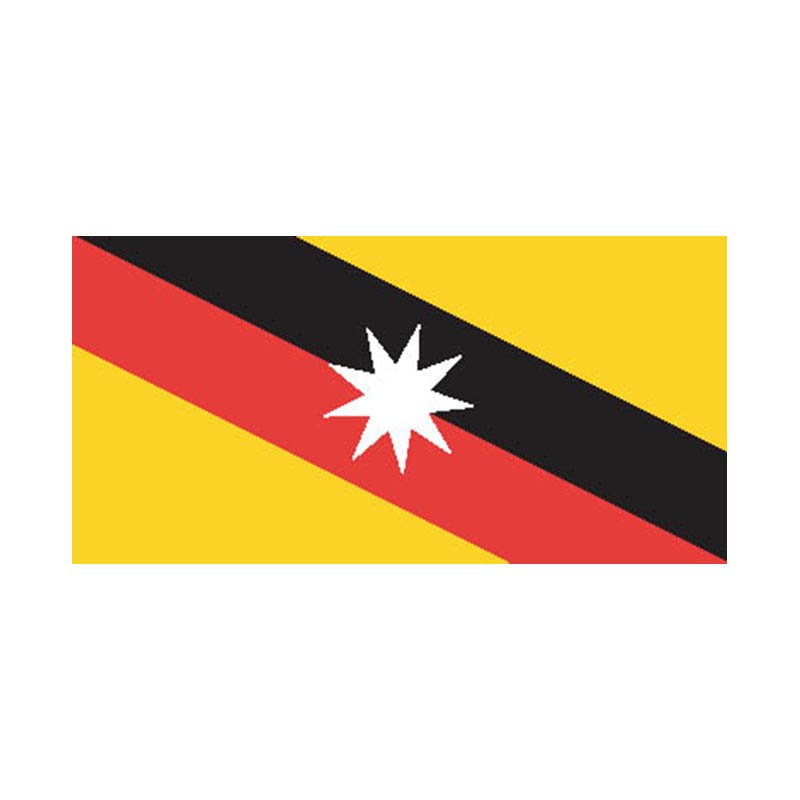 Sarawak State Flag N5153 A4 Photo Print