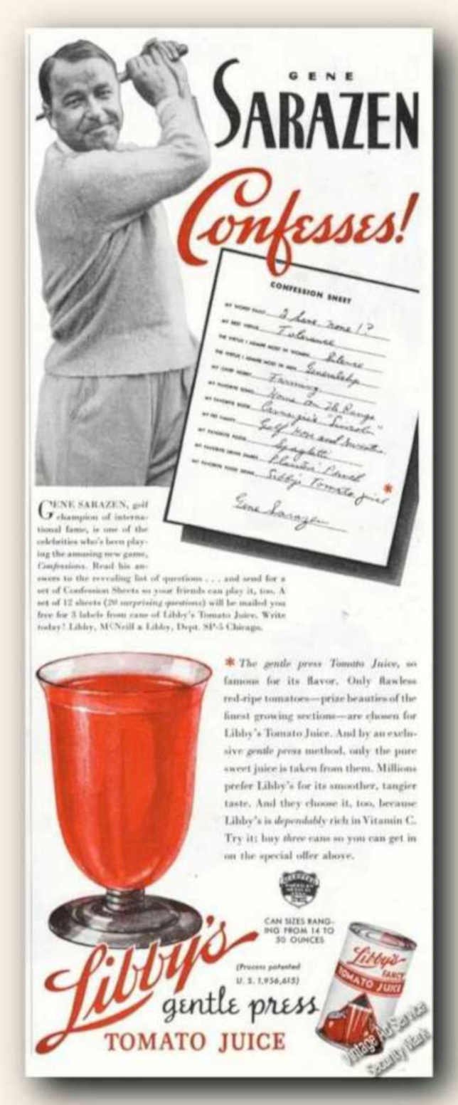 Sarazenconfesses Libbystomatojuice 1926 Vintage Retro Advert Ads A4 Photo Print