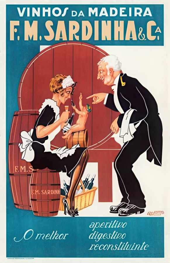 Sardinha Madeira Vintage Advert A4 Photo Print