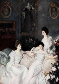 Sargent J Singer 1856 1925 Sargent 1908 Lady Elcho Mrs Adeane & Lady Tennant A4 Photo Print