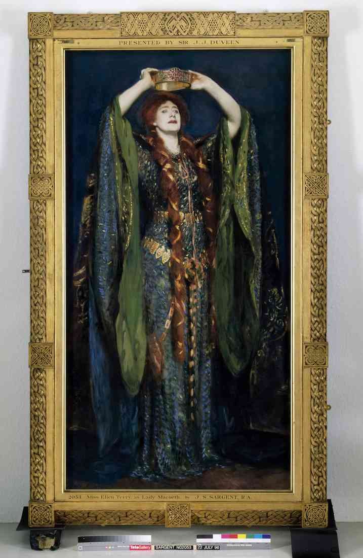 Sargent J Singer Famous Paintings 1913 Ellen Terry frame A4 Photo Print