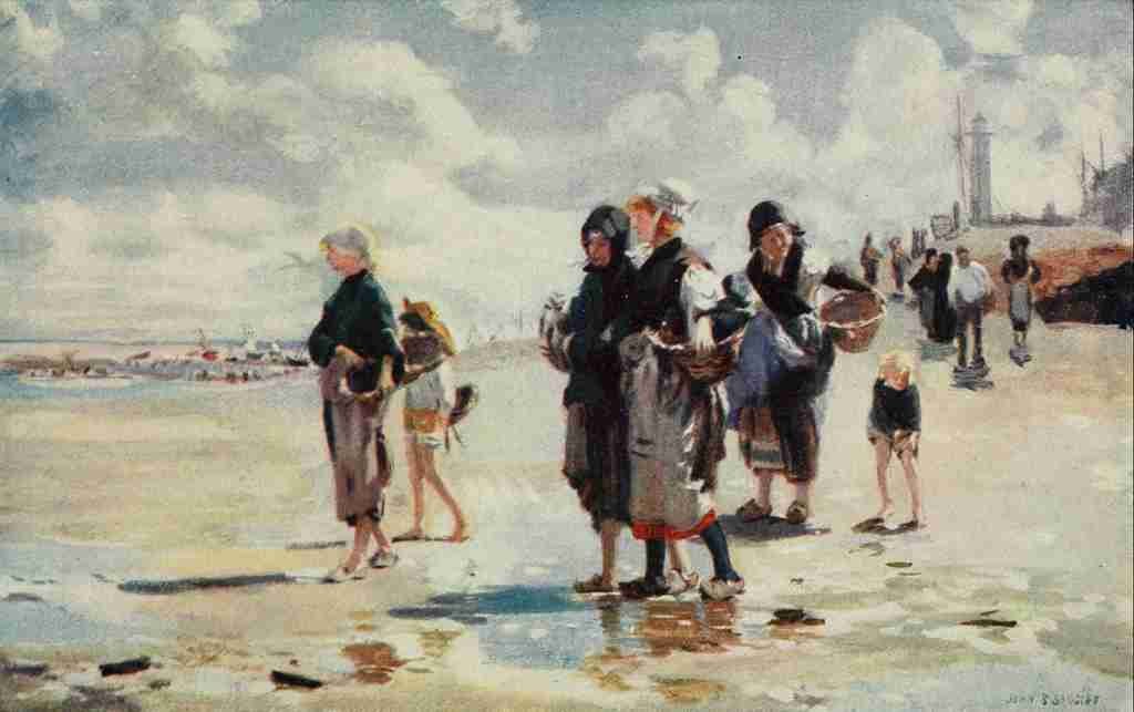 Sargent J Singer The Oyster Gatherers A4 Photo Print