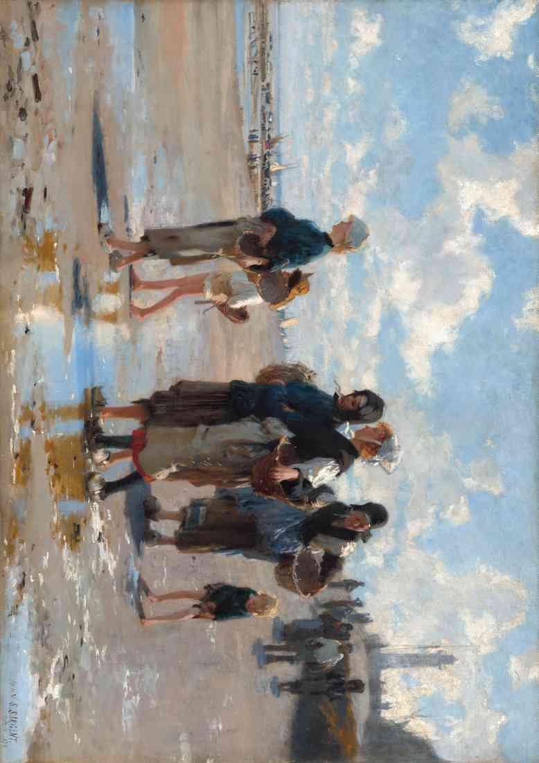 Sargent Singer The Oyster Gatherers A4 Photo Print