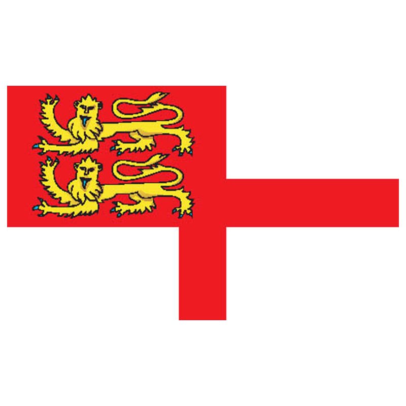 Sark Isle Flag N5067 A4 Photo Print