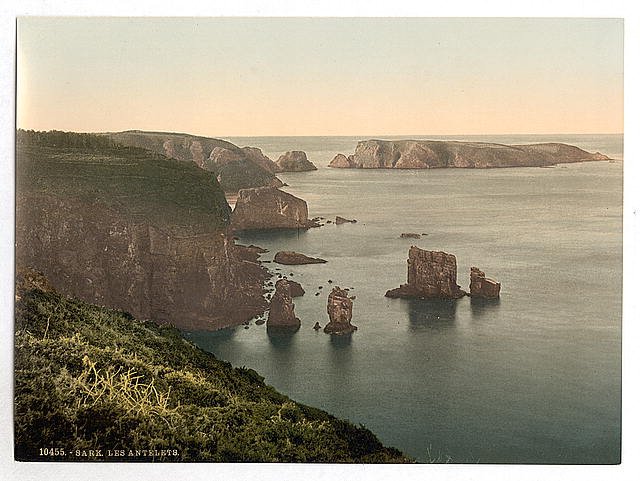 Sark Les Autelets Channel Islands Vintage A4 Photo Print