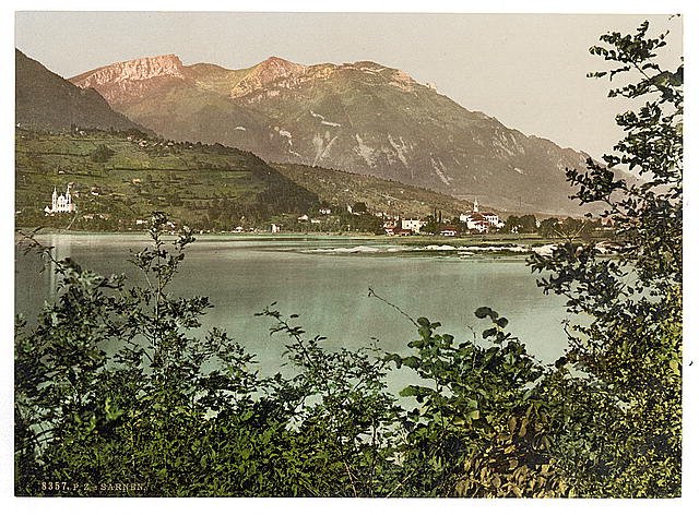 Sarnen general view Vintage A4 Photo Print