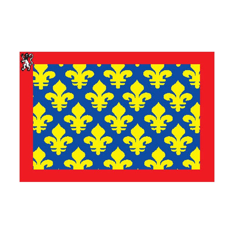 Sarthe Dep Flag N2980 A4 Photo Print
