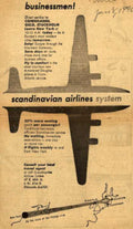 Sas Flights 1996 Vintage Retro Advert Ads A4 Photo Print