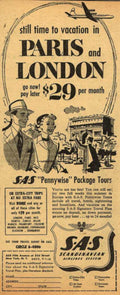 Sas Pennywise Paris Vintage Retro Advert Ads A4 Photo Print
