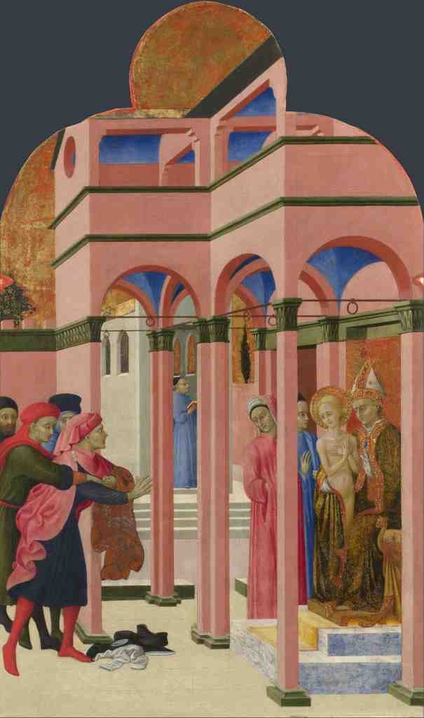 Sassetta Saint Francis renounces his Earthly Father A4 Photo Print