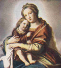 Sassoferrato Giovanni da 1609 1685 Arthur Mees Childrens Enc 1930s Virgin & Child A4 Photo Print