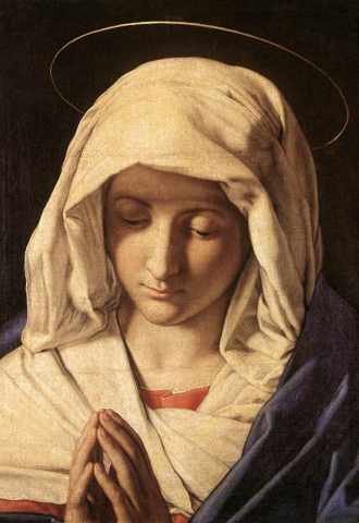 Sassoferrato MadonnIn Prayer A4 Photo Print