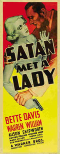 Satan Met a Lady 01  film star poster A4 Photo Print