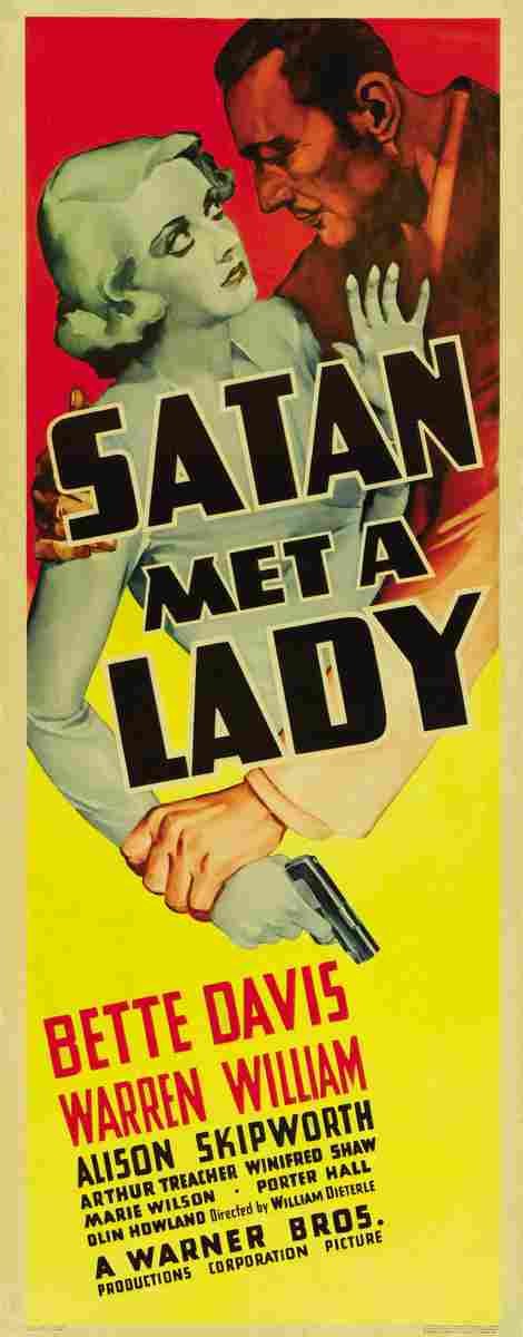 Satan Met a Lady 01  film star poster A4 Photo Print