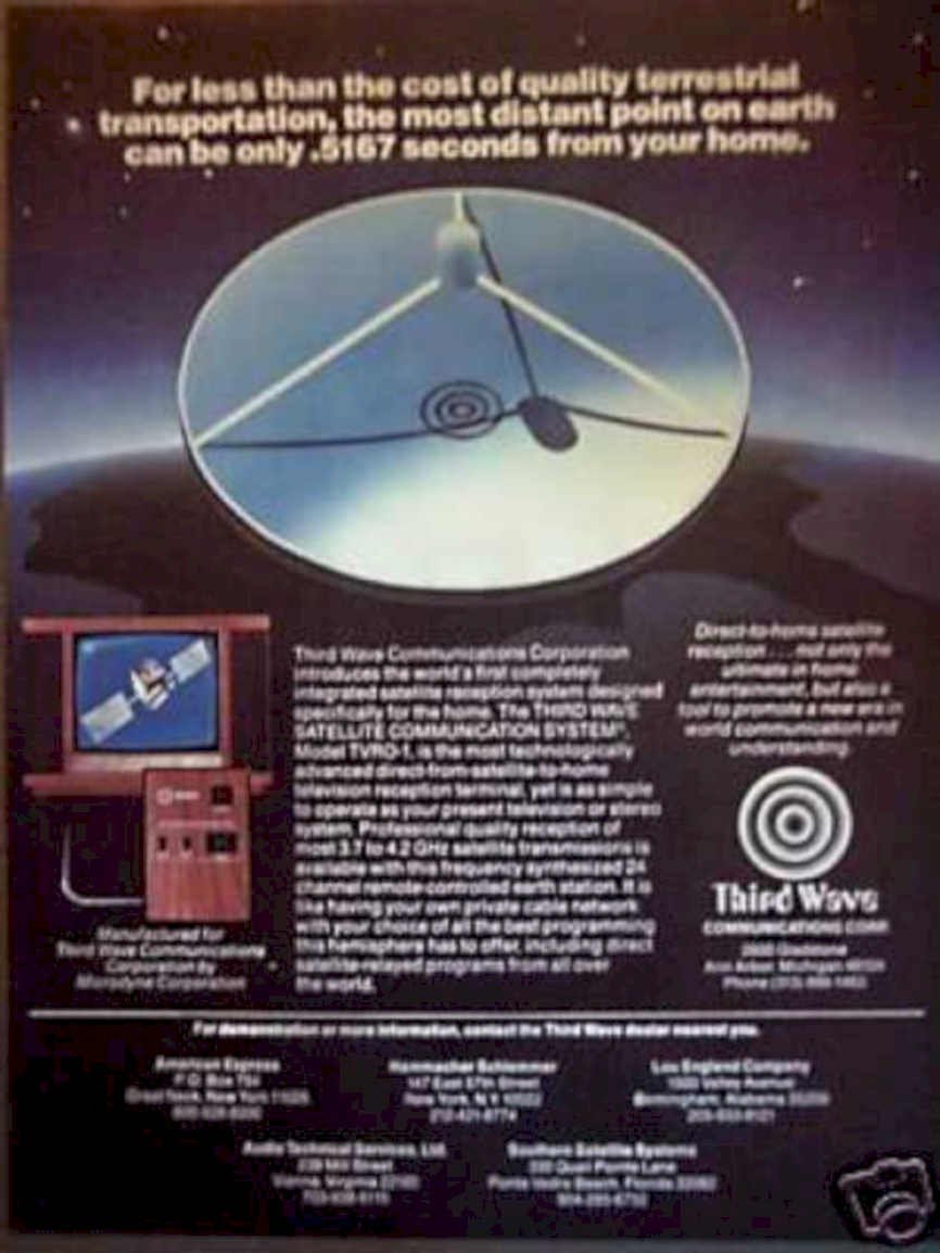 Satellite Dish System Vintage Retro Advert Ads A4 Photo Print
