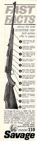 Savage Model 110 Vintage Retro Advert Ads A4 Photo Print
