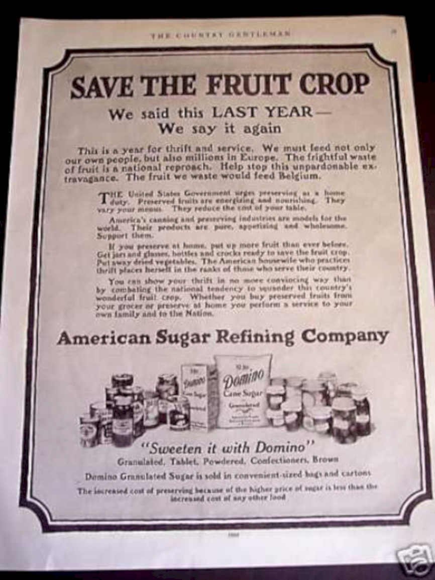 Save Fruit Crop Vintage Retro Advert Ads A4 Photo Print