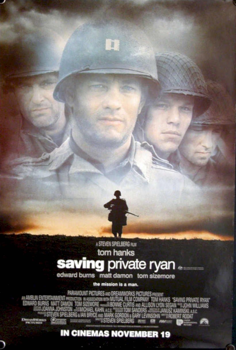 Saving Private Ryan 3 Vintage Retro Advert Poster A4 Photo Print