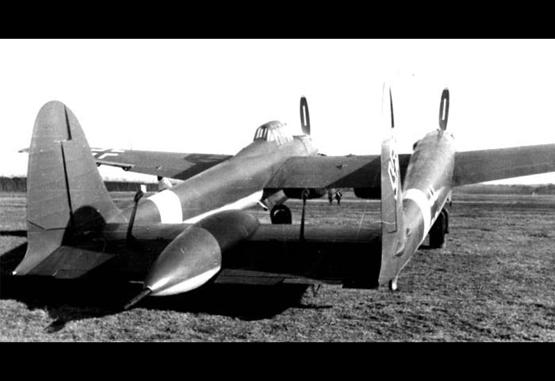 Savoia Marchetti Sm92 Twin Fuselage Heavy Fighter Prototype Italy 2 A4 Photo Print