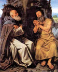Savoldo Giovanni Girolamo St Anthony Abbot And St Paul 5 A4 Photo Print