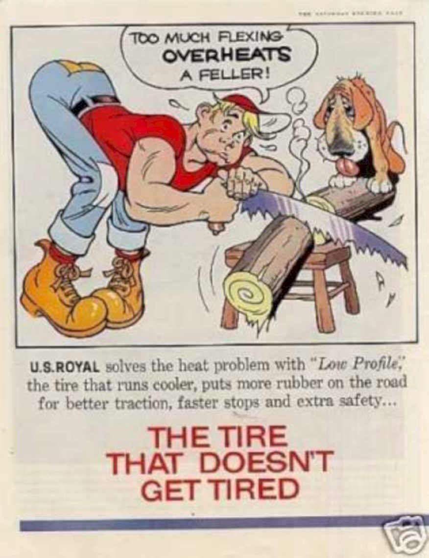 Saw Log Beagle Vintage Retro Advert Ads A4 Photo Print
