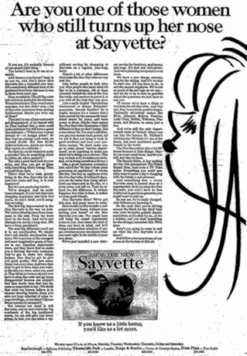 Sayvette Newspaper Woman Vintage Retro Advert Ads A4 Photo Print