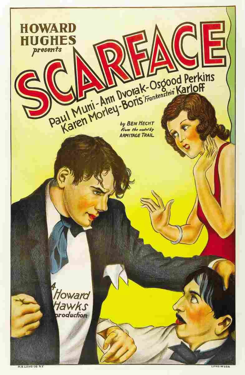 Scarface 1932 01  film star poster A4 Photo Print