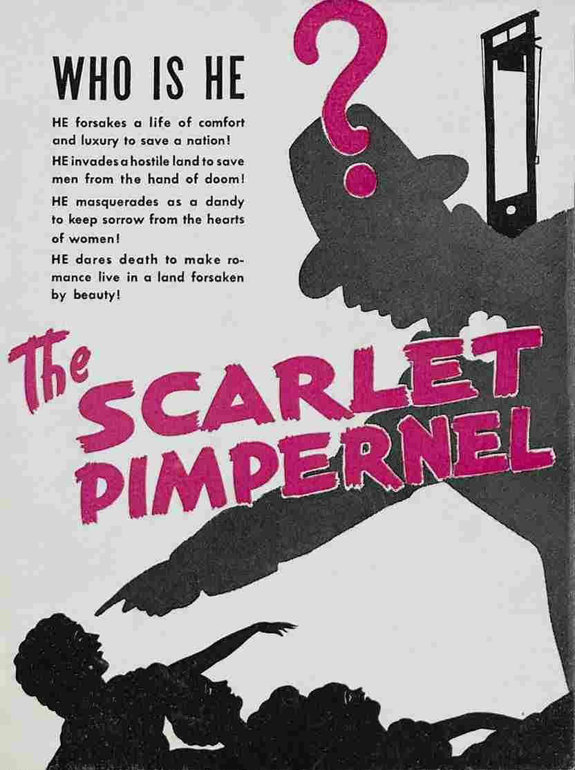 Scarlet Pimpernel The 1934 03  film star poster A4 Photo Print