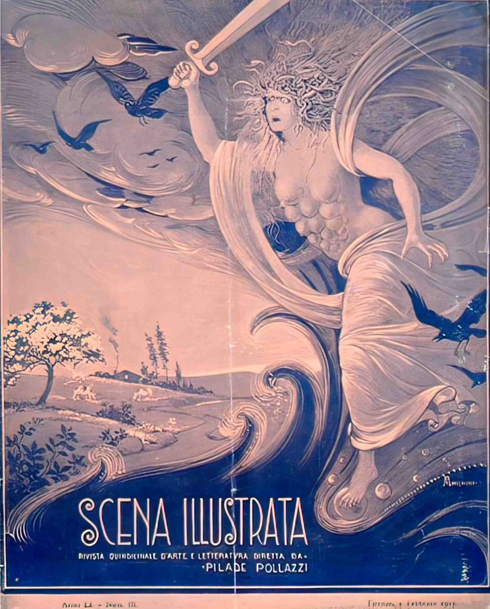 ScenaMedusa Advert A4 Photo Print