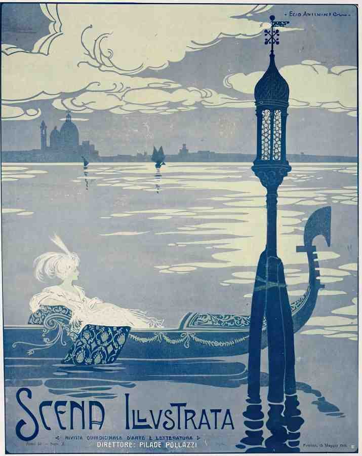 ScenaVenise Vintage Advert A4 Photo Print