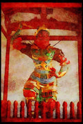 Scenic Japan 249026 Buddha's Guardian, Nara Prefecture A4 Limited Edition Watercolour Print