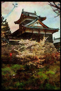 Scenic Japan 249042 Koriyama Castle, Nara Prefecture A4 Limited Edition Watercolour Print