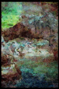 Scenic Japan 249059 Arch In The Rocks, Oga Hanto A4 Limited Edition Watercolour Print