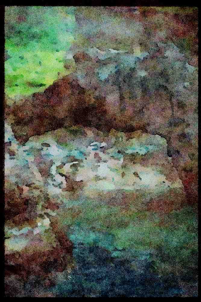 Scenic Japan 249059 Arch In The Rocks, Oga Hanto A4 Limited Edition Watercolour Print