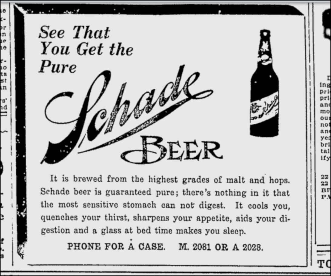 Schade Beer Label Vintage Retro Advert Ads A4 Photo Print