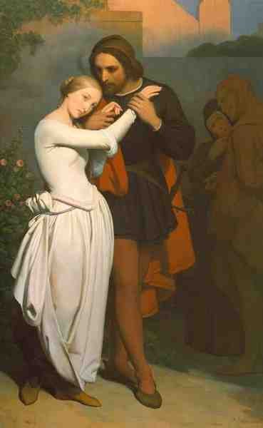 Scheffer Ary Faust And Marguerite In The Garden A4 Photo Print