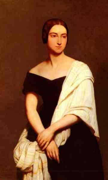 Scheffer Ary Portrait De Mme Frederick Kent A4 Photo Print