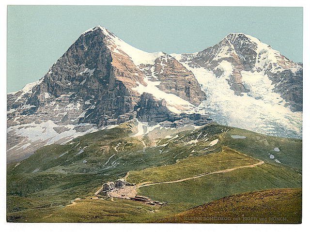 Scheidegg  Bernese Oberland Vintage A4 Photo Print